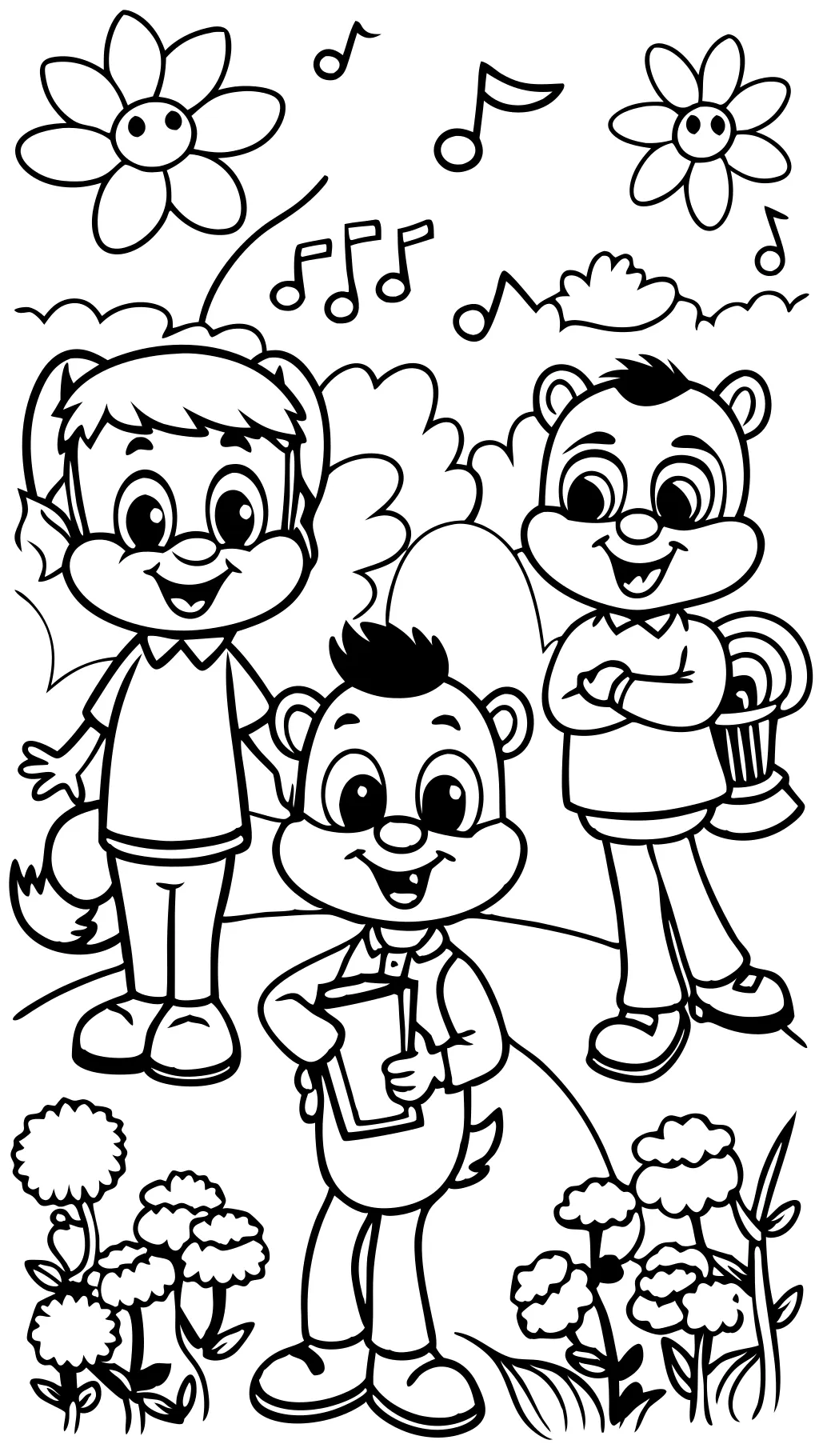 alvin and the chipmunks coloring page